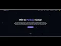 Pankaj Kumar Full Stack Frontend Developer Portfolio React Tailwind CSS