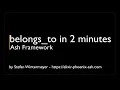 belongs - to in 2 minutes
