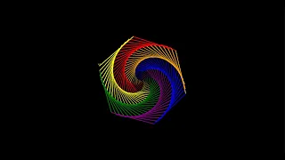 Colorful Spiral Web Using Turtle Python