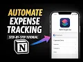 I Automated Expense Tracking in Notion Using iPhone Shortcuts Full Step-by-Step Tutorial