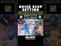 Lagu ✅Pro Secret Quick Scope Sniper Setting in CODM BR🔥💯 Codmoible Tips Tricks#shorts #codmbr #codmiphone
