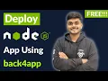 Host Node JS Application for FREE on Back4App NodeJS FREE Hosting