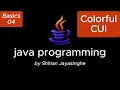 Design Terminal UI in Java System Dashboard Secure Login ANSI Colors java basics 04
