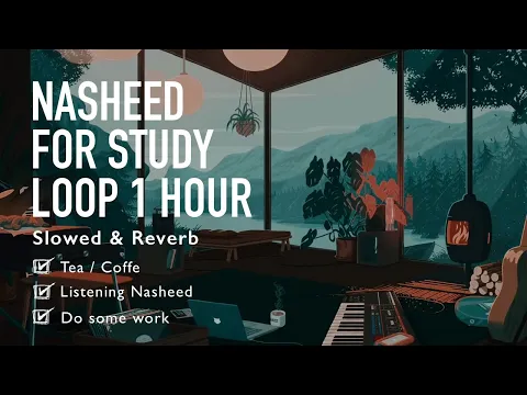 Download MP3 Nasheed my hope Loop 1 Hour slowed and reverb without music with gentle rain drop on windows