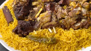 مندي لحم فاخر على الأصول الذ من المطاعم الحضرميه بمراااحل طعم ورائحه  مليان الحاره  