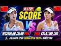 Wushuang Zheng vs Chenting Zhu LIVE SCORE TENNIS 125K JIUJIANG CHINA OPEN 2026 Qualifying