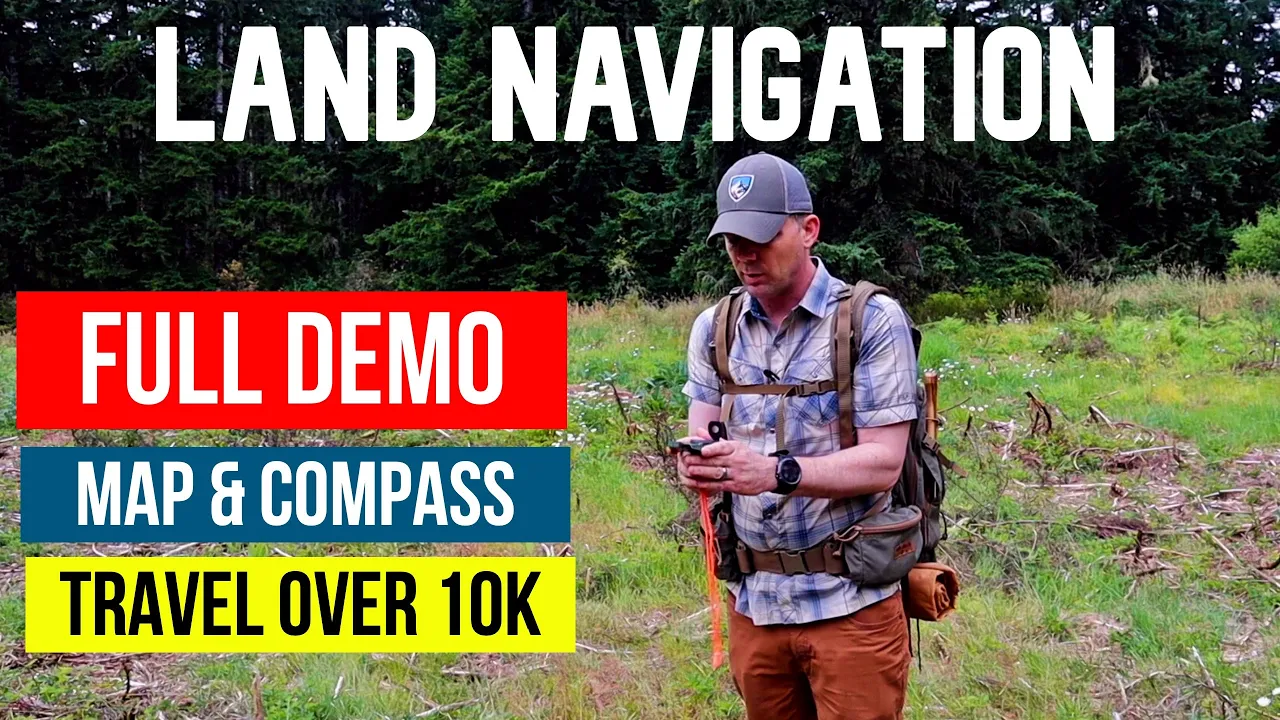 Land Navigation Demonstration on How to Use a Map and Compass