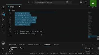 Part 6 Python Practice