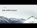 SQL SUM Function Tutorial