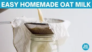 HOW TO MAKE OAT MILK | Easy Recipe + Never Slimy