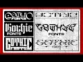 Best Gothic Fonts for Streetwear Metal Logos Type