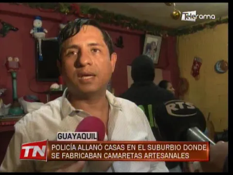 Policía allanó casas en el suburbio donde se fabrican camaretas artesanales