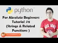 String Slicing And Other Functions In Python Python Tutorials For Absolute Beginners In Hindi