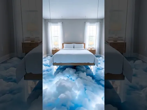 Bedroom Floor Turned Into Epoxy Cloud Magic ☁️ #epoxy #epoxyfloors