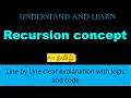 understanding the recursion concept Tamil Fibonacci series