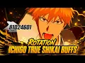 725m damage Rotation Ichigo True Shikai after buffs - Bleach Soul Resonance