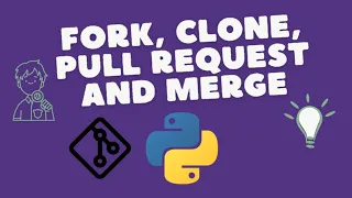 GitHub Tutorial Fork Clone Push Pull Request Merge Windows
