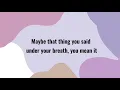 Gracie Abrams - Mean it