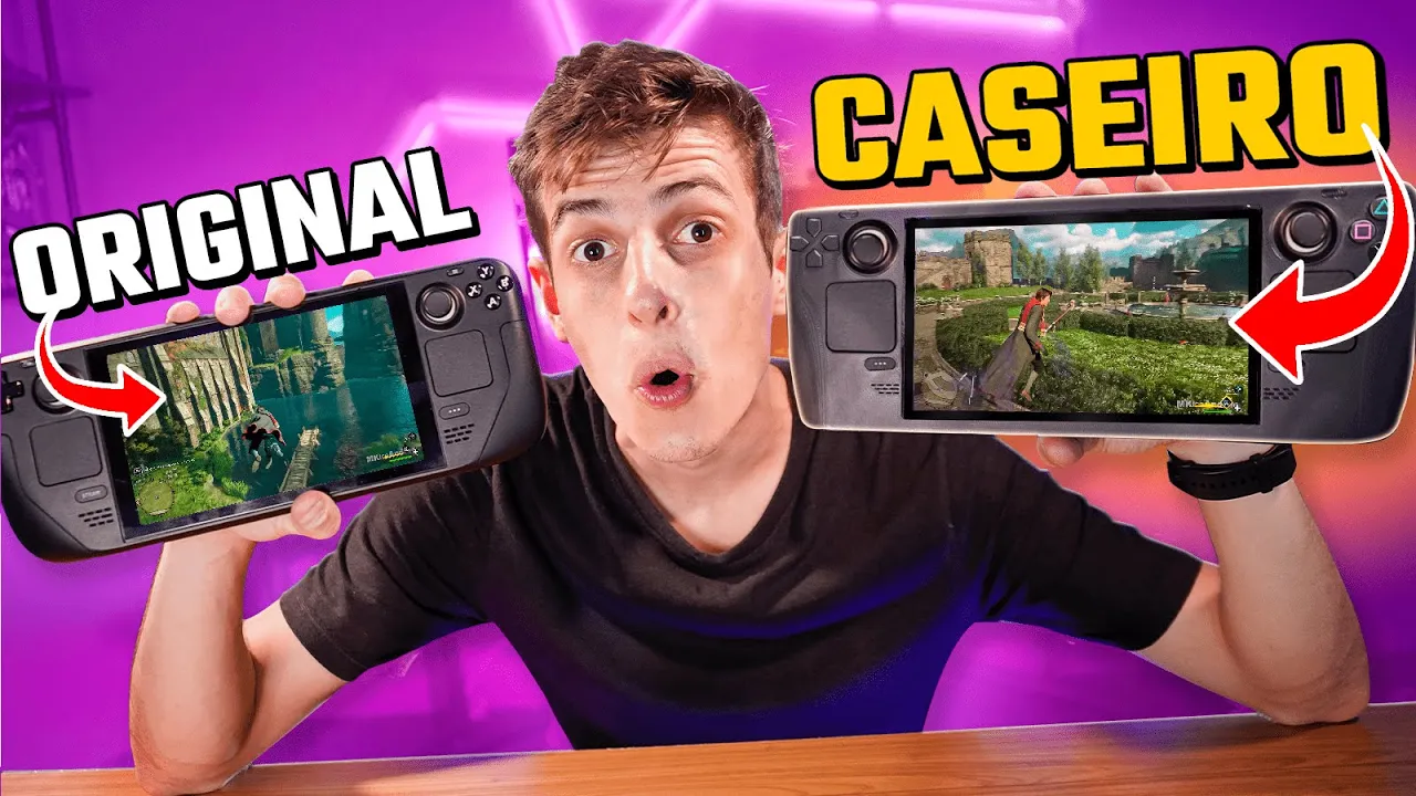 Steam Deck Original vs Steam Deck Caseiro | A VALVE NÃO GOSTOU?