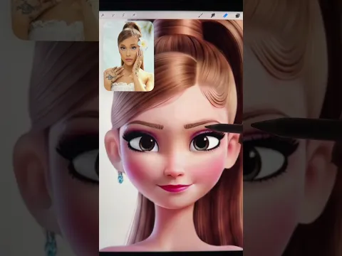 Frozen mix Celebrity #disney #glowup #frozen #transformation #art