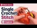 How to Crochet Beginner Single Crochet 2 Together sc2tog