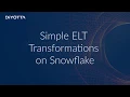 Simple ELT Transformations on Snowflake