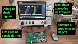 Tektronix 4 series B MSO: debug de sinais digitais - entenda o problema de RUNT