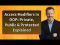 Access Modifiers in OOP Private Public Protected Explained
