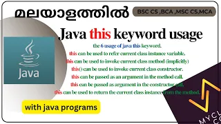 Java-The this Keyword -6 usage of this keywords in java