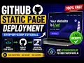 GitHub Pages Tutorial 2026 Deploy Static Website FREE with GitHub Copilot Step-by-Step Guide