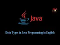 Data Types in Java Programming ENG Prof Antony Vijay
