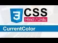 CSS CurrentColor Tutorial in Hindi Urdu