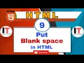 How to put Blank spaces in HTML Put extra white spaces in HTML HTML Entities Indian Technopath