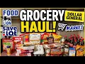 HUGE GROCERY HAUL Food Lion Save A Lot Dollar General ON A BUDGET