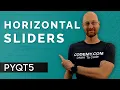 Horizontal Sliders - PyQt5 GUI Thursdays