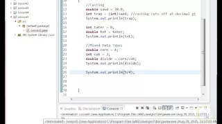 CS Spaunhorst Lesson 5 Mixed Data Types Casting and Constants