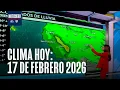 Pronostico del clima hoy 17 de febrero 2026 Tormentas invernales nieve y fuertes vientos en EEUU