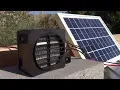 Solar Electric Air Heater 100W 12V - 100W Solar Panel runs it