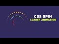 CSS spin loader animation using HTML and CSS