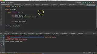 PYTHON3 TKINTER - GUI LABEL CLASS