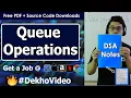 C Code For Circular Queue Operations on Circular Queue in Hindi