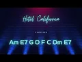 Lagu Hotel California- Chords- Lyrics- Intermediate Level Capo on 2nd