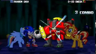 Sonic And Rainbow Dash MUGEN Run  Sonic And Rainbow Dash MUGEN Run