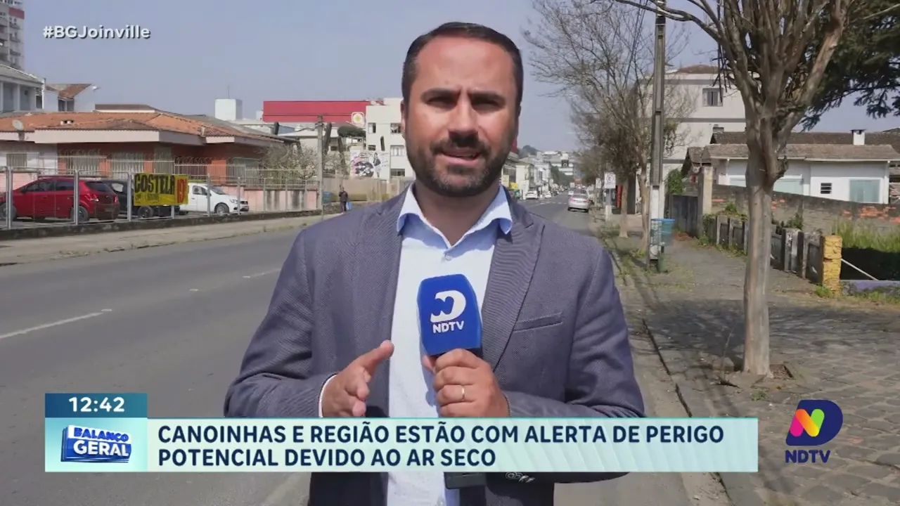 Canoinhas e região estão com alerta de perigo potencial devido ao ar seco