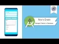 How to Create Multiple Tables in SQLite Database in Android Studio MultiTables Android Coding