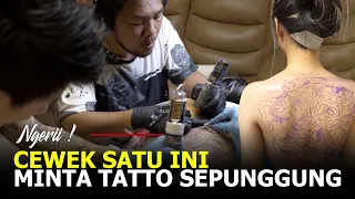 ngeri cewek satu ini minta tatto sepunggung hendric shinigami