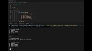 Clipboard Manager CLI GUI Small Apps Project 7