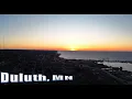 A little sunrise over the city of Duluth MN