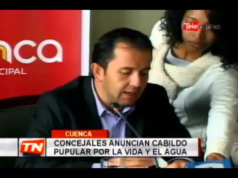 Concejales anuncian cabildo popular por la vida y el agua