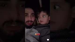 عبدالله ال فروان مع بن اخوه فواز ربي يحفظك 